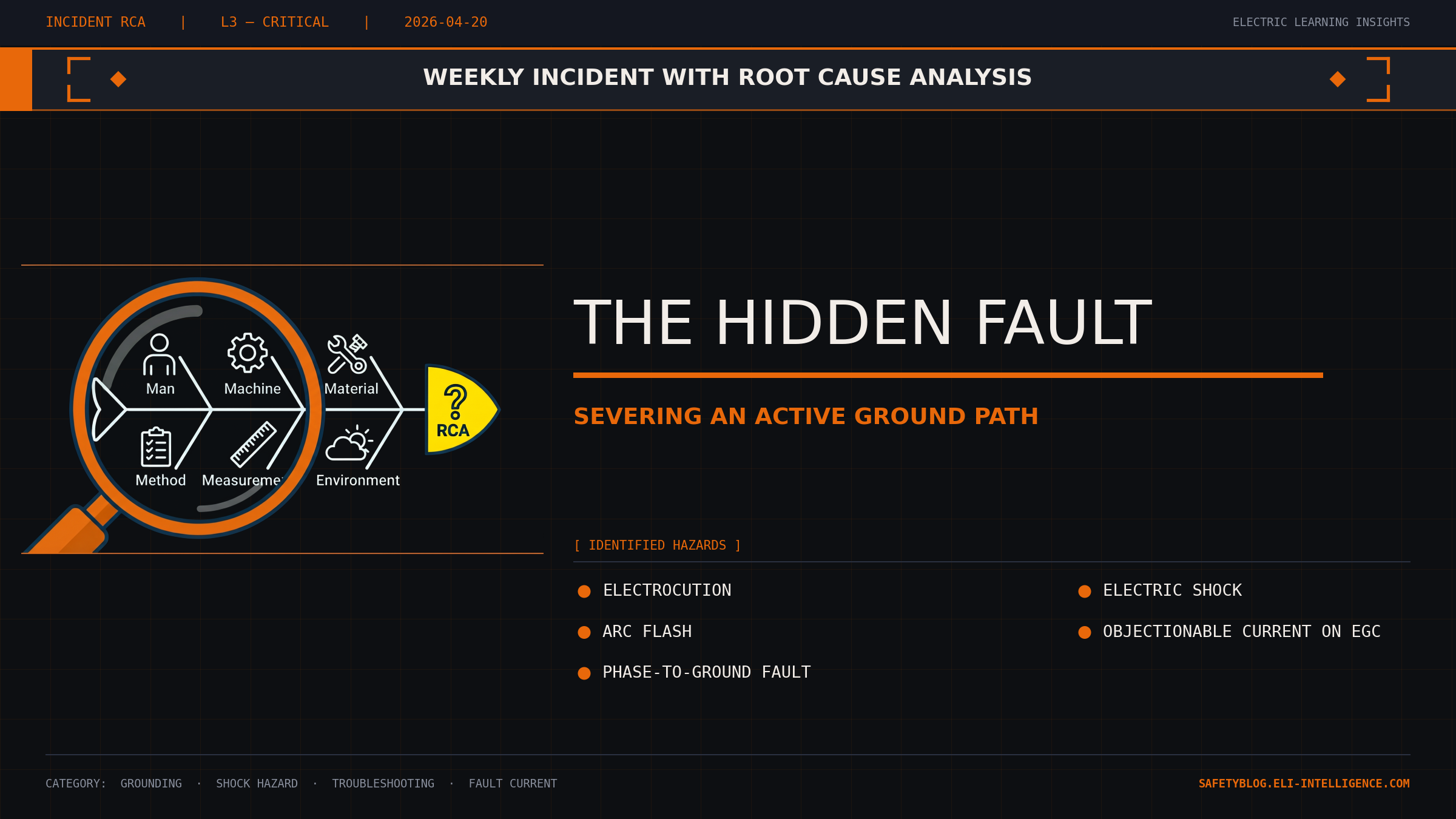 The Hidden Fault: Severing an Active Ground Path
